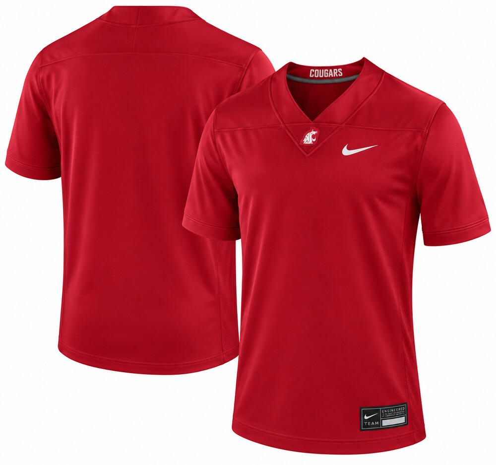 Washington State Cougars Nike Football Custom Game Jersey – Crimson